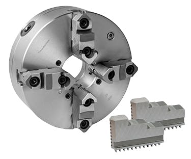 Lathe chuck image with link to lathe chuck category page.