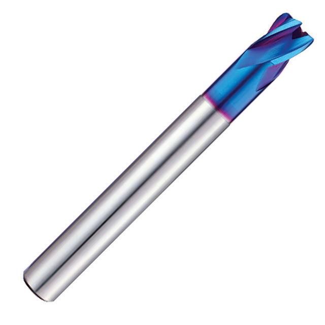 Pulsar Blue 103350 Series 4 Flute Reduced Neck Corner Radius End Mill.