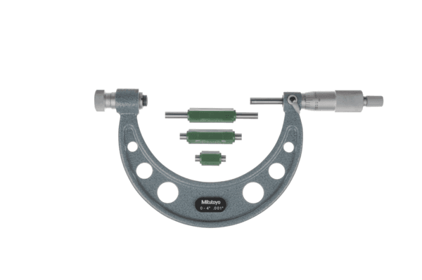 Image of outside micrometer interchangeable anvil 0-4" .