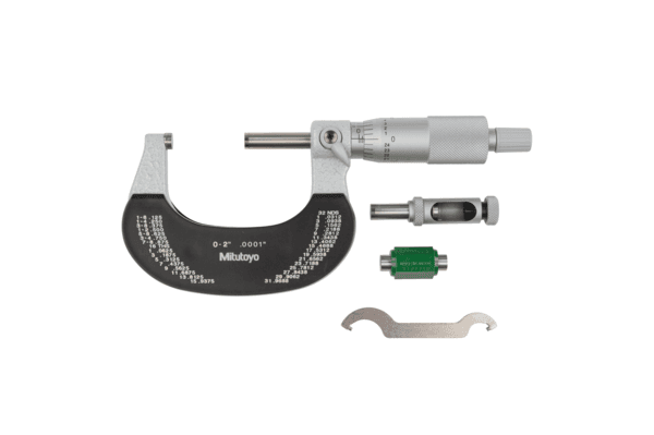 Image of outside micrometer interchangeable anvil 0-2" .