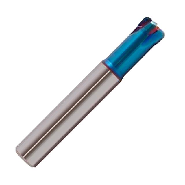 Pulsar Blue 110350 Series 4 Flute High Feed Corner Radius Short Length End Mill.