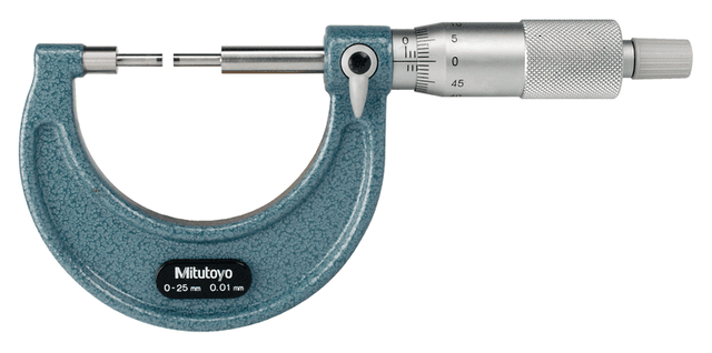 Image of spline micrometer 25-50mm, 3mm measuring face .