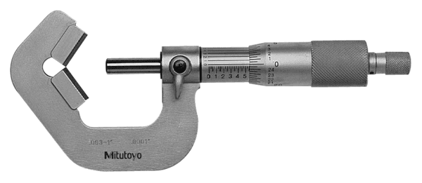 Image of 5 flute v-anvil micrometer 0,09-1" .