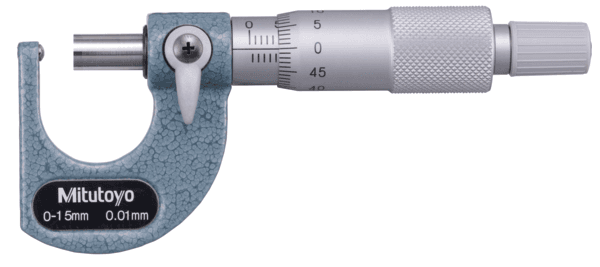 Image of tube micrometer, spherical anvil 0-15mm, carbide-tipped .