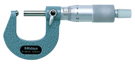 Image of tube micrometer, spherical anvil 0-25mm .