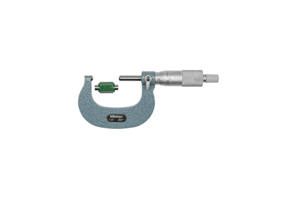 Image of tube micrometer, spherical anvil/spindle 1-2" .