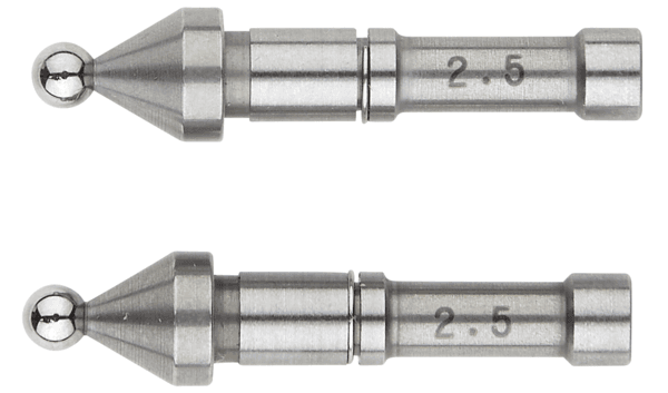 Image of interchangeable ball anvil/spindle tip 2,5mm .