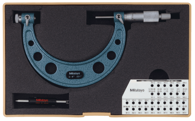 Image of screw thread micrometer interchangeable tips, 3-4" .