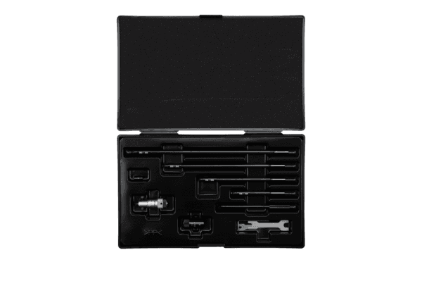 Image of inside micrometer, interchangeable rods 50-300mm, with 5 rods, carbide tipped .