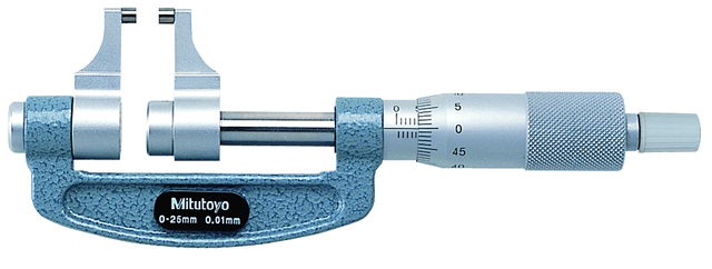 Image of caliper jaw micrometer 0-25mm .