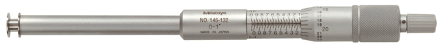 Image of groove micrometer, rotating spindle 0-1",0,5" flange .