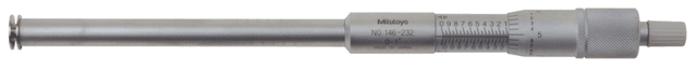 Image of groove micrometer, non-rotating spindle 0-1",0,5" flange .