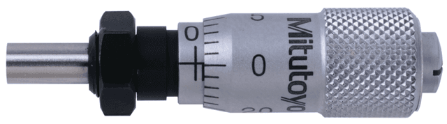 Image of micrometer head ultra-small 0-0,25", clamp nut .