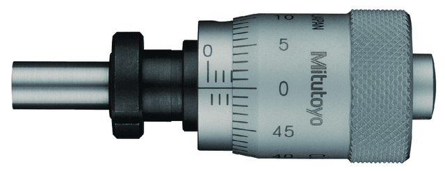 Image of micrometer head, large thimble type thimble d=20mm, 0-13mm, clamp nut .