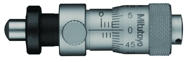 Image of micrometer head locking screw type 0-6,5mm, clamp nut, spherical spindle .