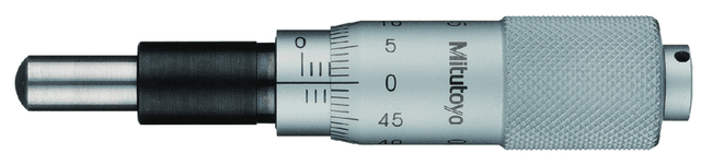 Image of micrometer head carbide-tipped 0-15mm, spherical spindle .