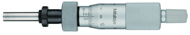 Image of micrometer head, medium-sized standard 0-25mm, clamp nut, spindle lock .