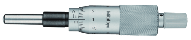 Image of micrometer head, medium-sized standard 0-25mm, spherical spindle .