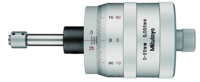 Image of micrometer head xy-stage, thimble 49mm 0-25mm, x-axis .