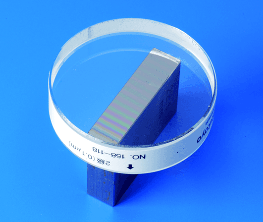 Image of optical flat, 12mm d=45mm,0,1¬µm .