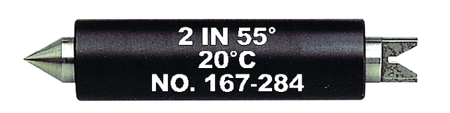 Image of setting standard screw thread micrometer 55¬∞, length: 2" .