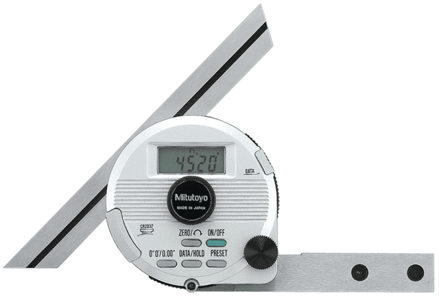 Image of digital universal protractor blade length: 150mm, inch/metric .