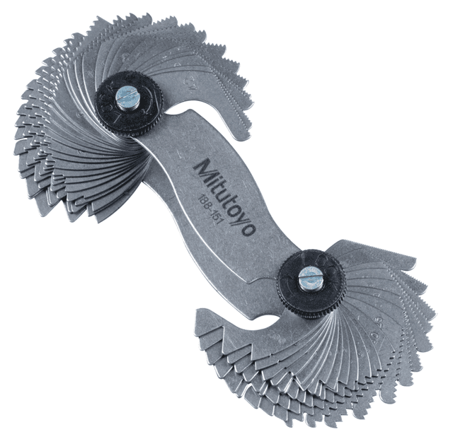 Image of pitch gauge metric/unified s. 60¬∞,0,4-7mm, 51 leave .