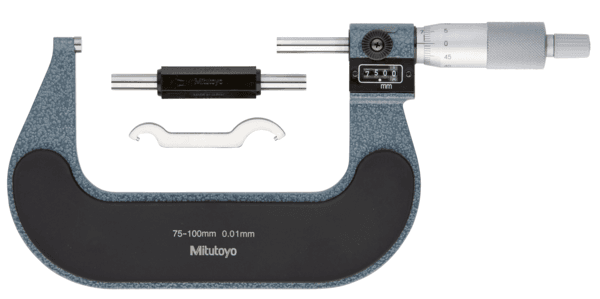 Image of digit outside micrometer 75-100mm .