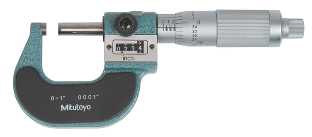 Image of digit outside micrometer 0-1" .