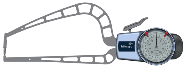 Image of external dial caliper gauge 0-50mm,0,05mm .