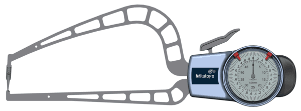 Image of external dial caliper gauge 0-50mm,0,05mm .