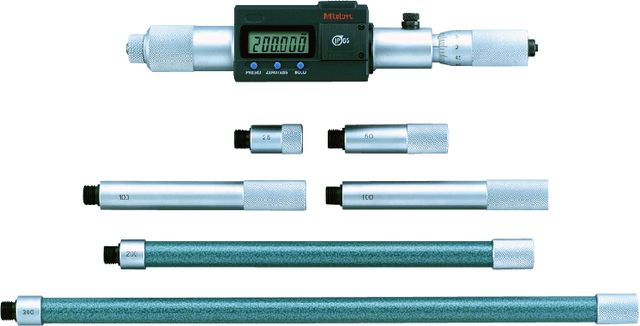 Image of digital tubular inside micrometer (rod) inch/metric, 8-40", ip65, incl. 6 rods .