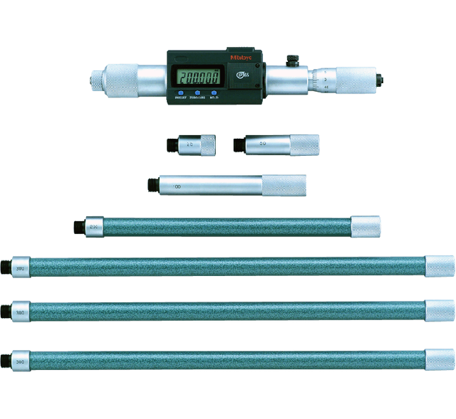 Image of digital tubular inside micrometer (rod) inch/metric, 8-60", ip65, incl. 7 rods .