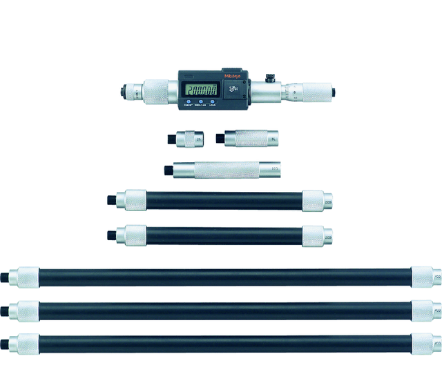 Image of digital tubular inside micrometer (pipe) inch/metric, 8-80", ip65, incl. 8 rods .