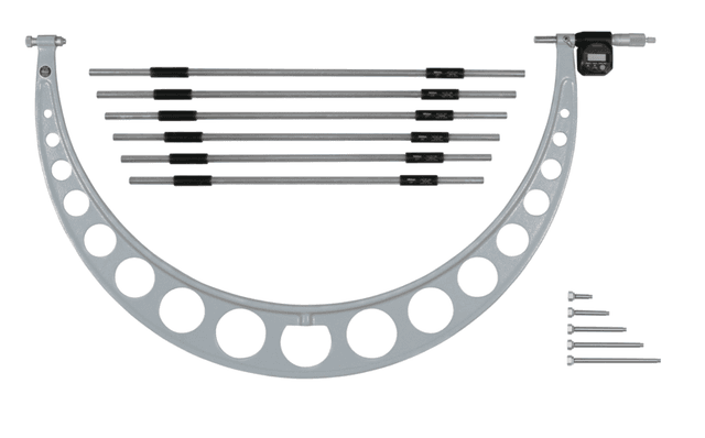 Image of digital micrometer interchangeable anvil inch/metric, 24-30", incl. 6 anvils .