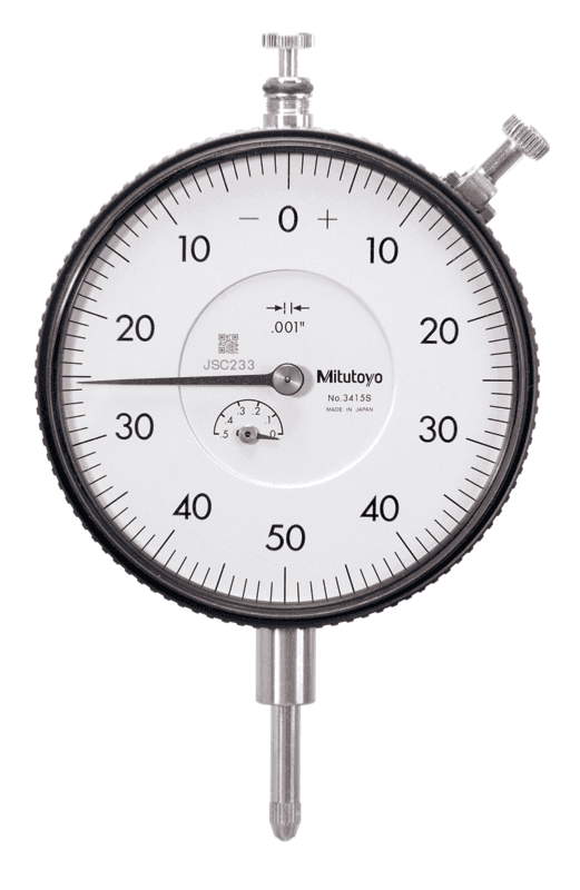 Image of dial indicator, lug back, agd/ansi 0,5",0,001" .