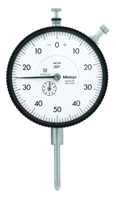 Image of dial indicator, lug back, agd/ansi 1",0,001" .