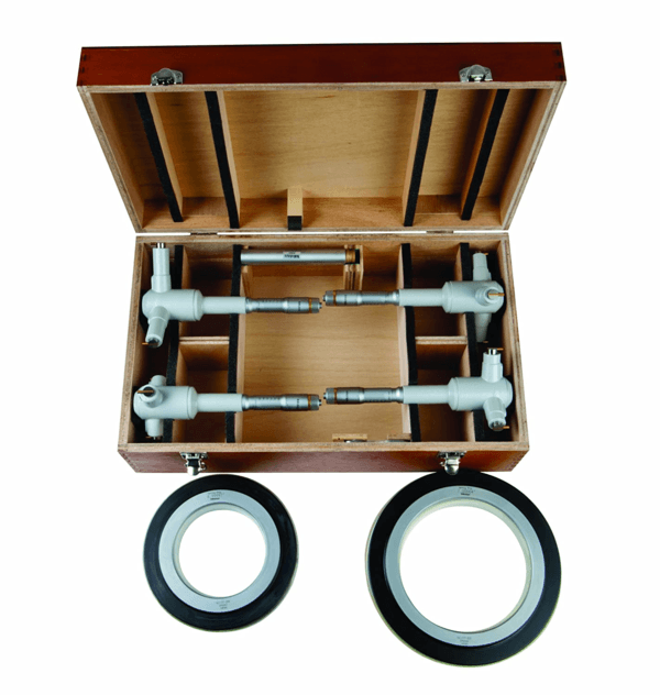 Image of 3-point internal micrometer holtest set 4-8" (8 pcs.) .