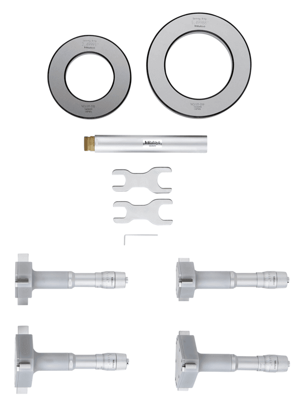 Image of 3-point internal micrometer holtest set 2-4" (4 pcs.), economy set .