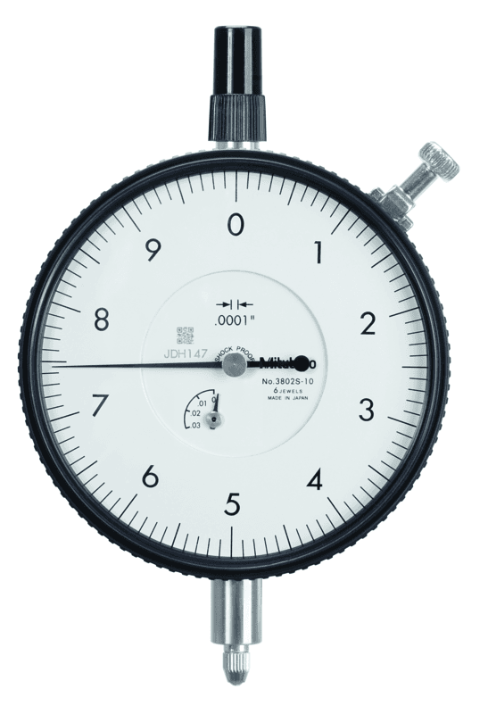 Image of dial indicator, lug back, agd/ansi 0,025",0,0001", jew. bearing, shockpr. .