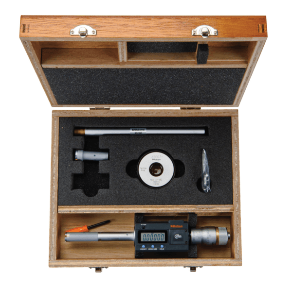 Image of digital 3-point internal micrometer set 0,5-0,8", interchange. head ip65, tin .