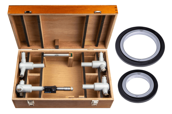 Image of digital 3-point internal micrometer set 4-8", interchange. head ip65, tin .