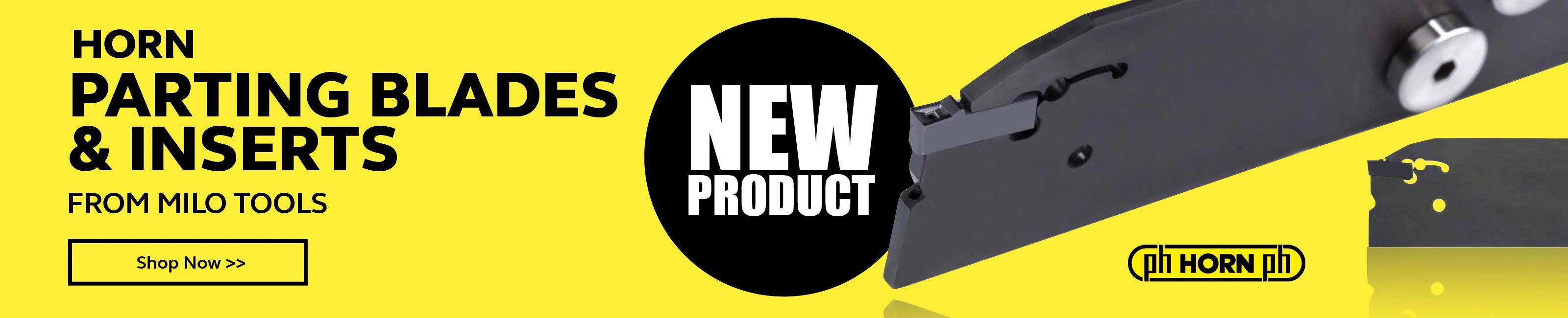 Click to view our range of PH Horn parting inserts and blades.