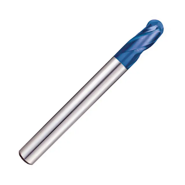 Pulsar Blue 107350 Series 3 Flute 30 Degree Helix Ball Nose End Mill.