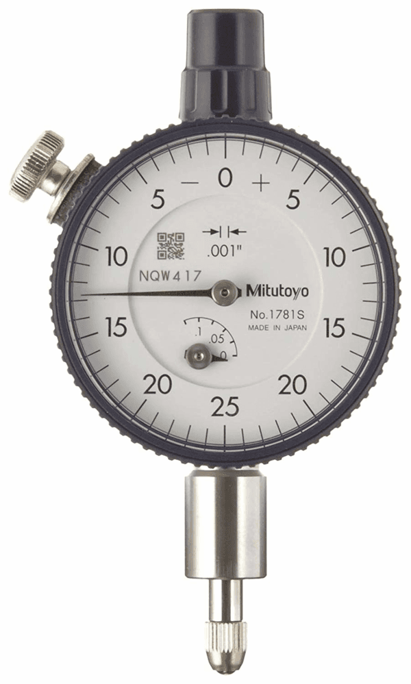 Image of dial indicator, lug back, agd/ansi 0,125",0,001" .