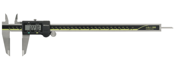 Image of digital abs aos caliper, id/od carb. ja. inch/metric, 0-12", thumb r., w/o outp. .
