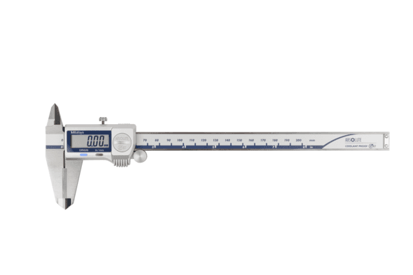 Image of digital abs caliper coolantproof ip67 in/met, 0-8", thumb ro, id/od carb. ja. .