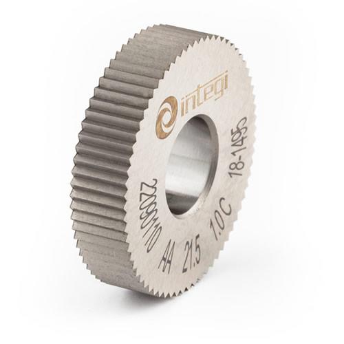 Image of 90° straight cut knurl with dimensions 21.5x5x8 from Integi