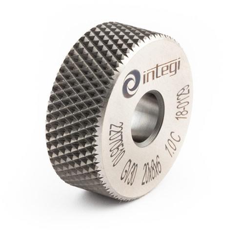 Image of 30° downwards cross form knurl with dimensions 10x5x4 from Integi