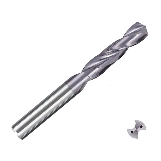 ZCC-CT 1534SU03C SU Series Solid Coated Carbide Through Coolant Twist Drill for General Purpose Drilling - 3xD Stub Drill.